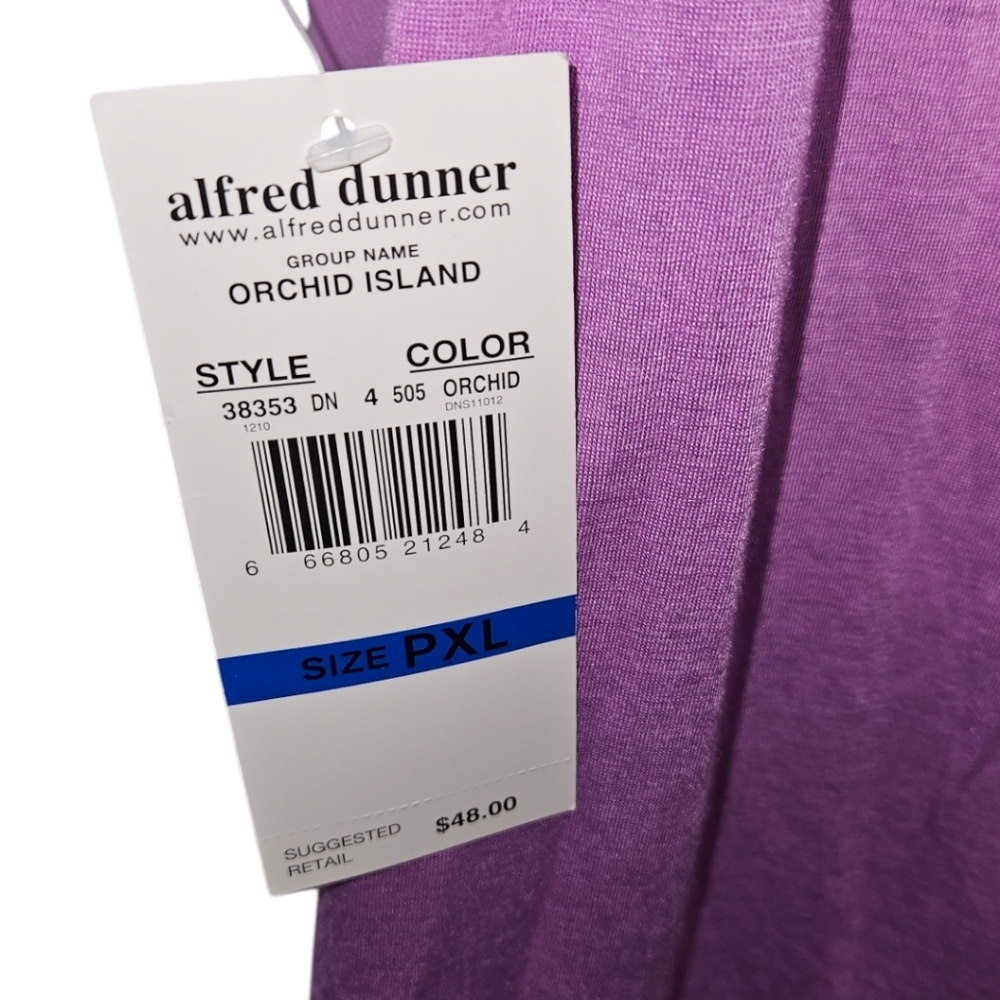 NWT Alfred Dunner Ruffled Short Sleeve Top - Picture 3 of 3